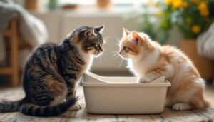 Dlaczego koty walczą o kuwetę, gdy muszą ją dzielić ?