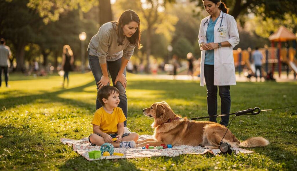 Rozciągana smycz: weterynarze ostrzegają przed urazami psów i dzieci