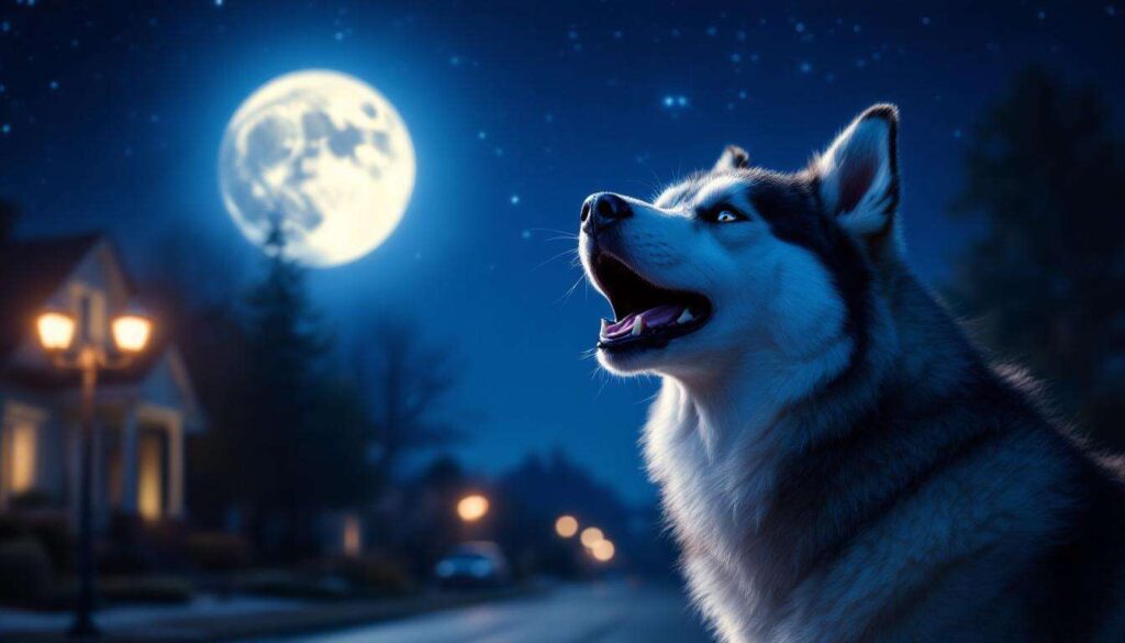 Dlaczego niektóre psy wyją każdej nocy