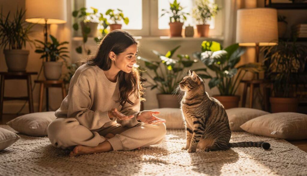 Czy koty lubią, kiedy do nich mówisz ?