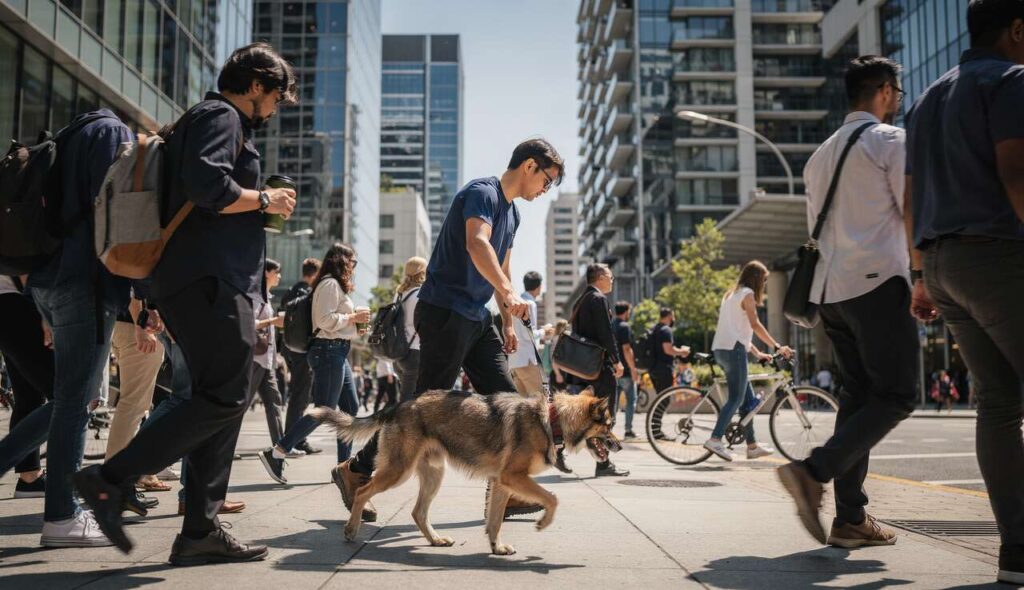Spacer po mieście z psem: dlaczego staje się to coraz trudniejsze