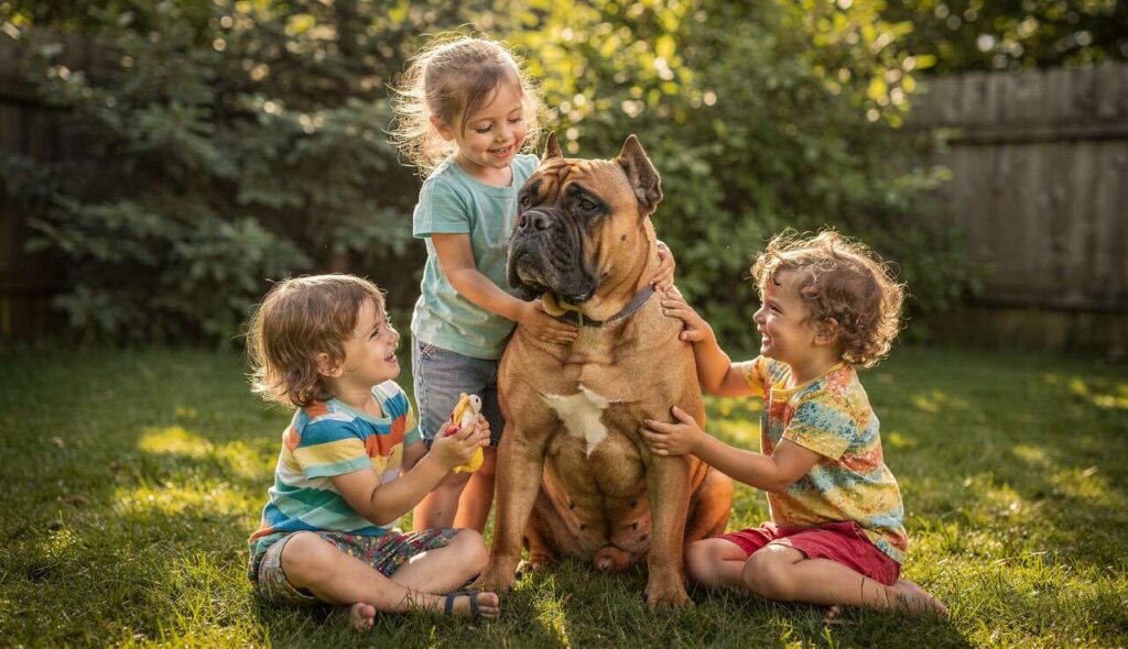 Cane Corso a małe dzieci: trenerzy wyjaśniają, kiedy to połączenie działa