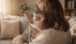 Dlaczego kot liże Cię po głowie? Tajemnica kocich pieszczot wyjaśniona