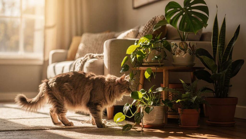 5 roślin domowych trujących dla kotów — lista, którą warto sprawdzić wiosną